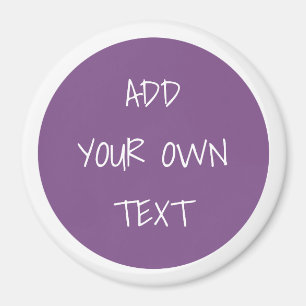 Fügen Sie Ihren eigenen lila Textmagneten hinzu Magnet