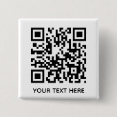 Fügen Sie Ihren eigenen QR Code Text Scan Minimal Button (Vorderseite)