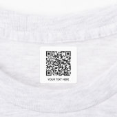 Fügen Sie Ihren eigenen QR Code Text Scan Minimal Etiketten (Befestigt)