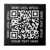 Fügen Sie Ihren eigenen QR Code Text Scan Minimal  Fliese (Vorderseite)