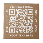 Fügen Sie Ihren eigenen QR Code Text Scan Minimal Fliese (Vorderseite)