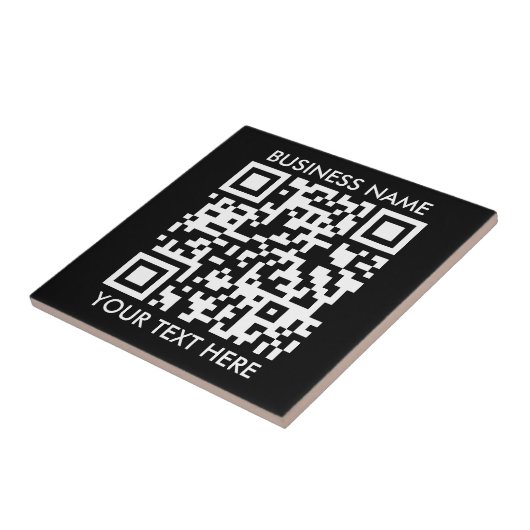 Fügen Sie Ihren eigenen QR Code Text Scan Minimal Fliese (Seite)