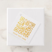 Fügen Sie Ihren eigenen QR Code Text Scan Minimal Geschenkanhänger (Mit Box)