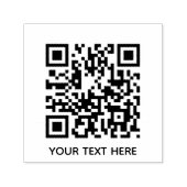 Fügen Sie Ihren eigenen QR Code Text Scan Minimal  Permastempel (Design)