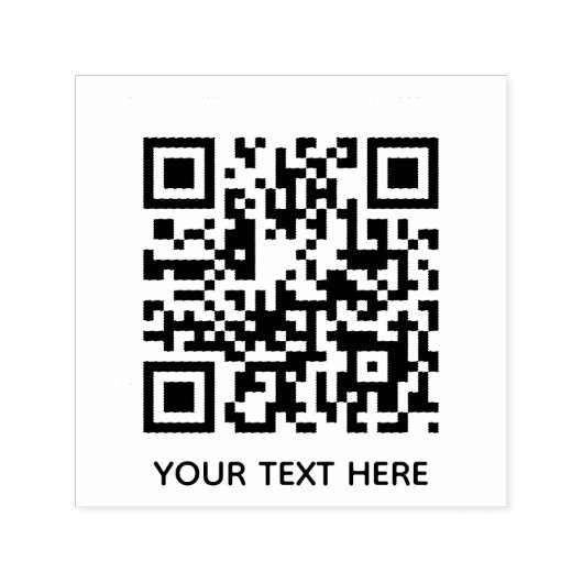 Fügen Sie Ihren eigenen QR Code Text Scan Minimal  Permastempel (Design)
