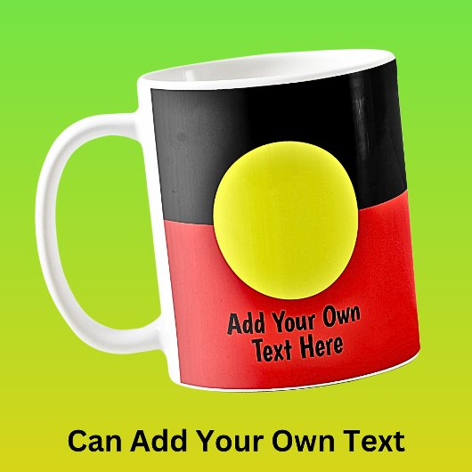 Fügen Sie Ihren eigenen TEXT australische Original Kaffeetasse