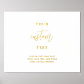 Fügen Sie Ihren eigenen Text, elegantes, benutzerd Foliendrucke (Vorderseite)