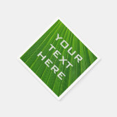 Fügen Sie Ihren eigenen Text grün hinzu Serviette (Ecke)