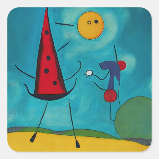 Fügen Sie Ihren eigenen Text Guten Morgen Quadratischer Aufkleber (Vorderseite)