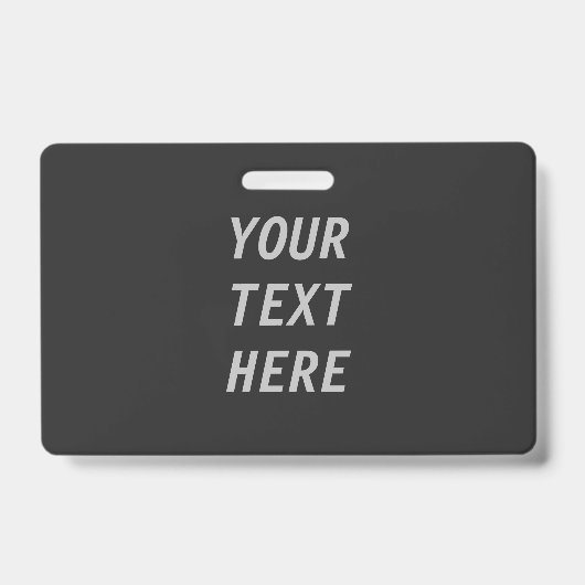 Fügen Sie Ihren eigenen Text hinzu Ausweis (Vorderseite)