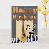Fügen Sie Ihren eigenen Text hinzu: Musical Birthd Karte (Gelbe Blume)