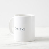 Fügen Sie Ihren eigenen Text hinzu, personalisiert Kaffeetasse (Vorderseite Links)
