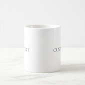 Fügen Sie Ihren eigenen Text hinzu, personalisiert Kaffeetasse (Mittel)