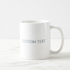 Fügen Sie Ihren eigenen Text hinzu, personalisiert Kaffeetasse