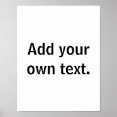 Fügen Sie Ihren eigenen Text hinzu. Poster (Vorne)