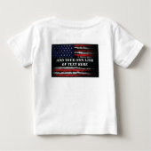 Fügen Sie Ihren eigenen Text in den T - Shirt der  (Rückseite)