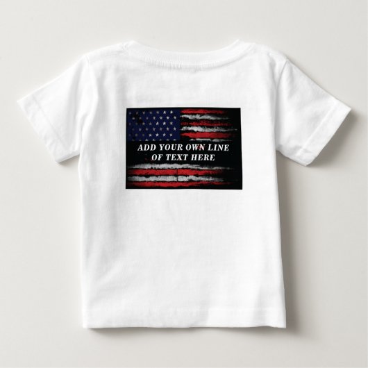 Fügen Sie Ihren eigenen Text in den T - Shirt der  (Rückseite)