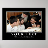 Fügen Sie Ihren eigenen Text jüdisch Yeshiva Torah Poster (Vorne)