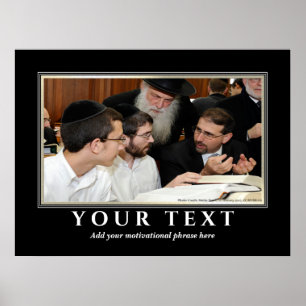 Fügen Sie Ihren eigenen Text jüdisch Yeshiva Torah Poster