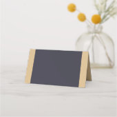 Fügen Sie Ihren eigenen Text Moderner Sand und Dun Platzkarte (Rückseite)