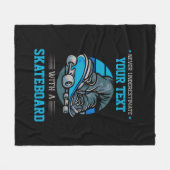 Fügen Sie Ihren eigenen Text nie zu unterschätzen Fleecedecke (Vorderseite (Horizontal))