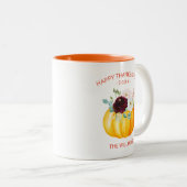 Fügen Sie Ihren eigenen Text Personalisierten Blum Zweifarbige Tasse (VorderseiteRechts)