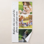 Fügen Sie Ihren eigenen Text und Bilder hinzu Badehandtuch (Badehandtuch)