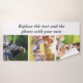 Fügen Sie Ihren eigenen Text und Bilder hinzu Badehandtuch (Badehandtuch)