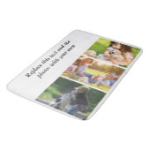 Fügen Sie Ihren eigenen Text und Bilder hinzu Badematte (Schrägansicht)