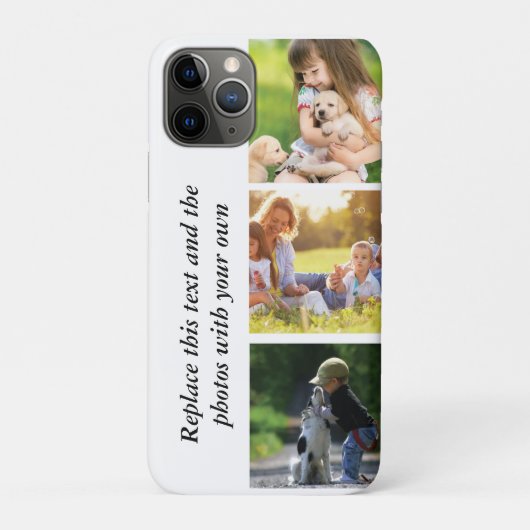 Fügen Sie Ihren eigenen Text und Bilder hinzu Case-Mate iPhone Hülle (Rückseite)
