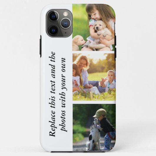 Fügen Sie Ihren eigenen Text und Bilder hinzu Case-Mate iPhone Hülle (Rückseite)