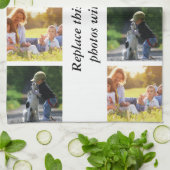 Fügen Sie Ihren eigenen Text und Bilder hinzu Geschirrtuch (Gefaltet)