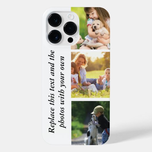 Fügen Sie Ihren eigenen Text und Bilder hinzu iPhone Hülle (Rückseite)