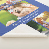 Fügen Sie Ihren eigenen Text und Ihre eigenen Foto Sherpadecke (3/4)