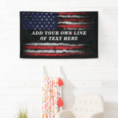 Fügen Sie Ihren eigenen Text unter der amerikanisc Banner (Insitu)