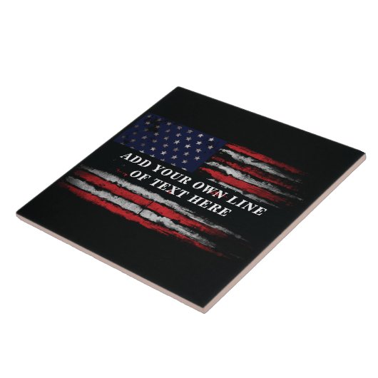 Fügen Sie Ihren eigenen Text unter der amerikanisc Fliese (Seite)