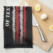 Fügen Sie Ihren eigenen Text unter der amerikanisc Geschirrtuch (Viertel Falte)