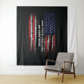 Fügen Sie Ihren eigenen Text unter der amerikanisc Wandteppich (Beispiel (Horizontal))