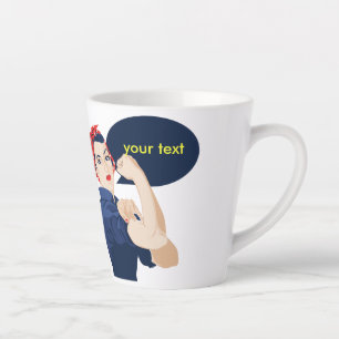 Fügen Sie Ihren eigenen Text zu Rosie Niveter Milchtasse