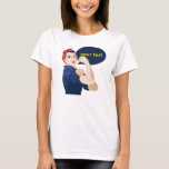 Fügen Sie Ihren eigenen Text zu Rosie Niveter T-Shirt<br><div class="desc">Fügen Sie Ihren eigenen Text zu rosiger, feministischer und feministischer Nacht unseren Spaß hinzu, großartig für einen feministischen Junggeselinnen-Abschied Rosie the Riveter und feministischen Spaß: Ein tolles Fit für einen Girls' Night Out oder Junggeselinnen-Abschied Rosie the Riveter ist ein ikonisches Symbol für Feminismus, Kraft und Ermächtigung, was sie zur perfekten...</div>
