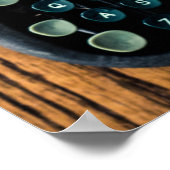 Fügen Sie Ihren eigenen Text zum Schreibmaschinenp Poster (Ecke)