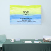 Fügen Sie Ihren Firmennamen Text Aquarelladresse h Banner (Messeveranstaltung)