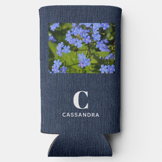 Fügen Sie Ihren Foto Anfangsnamen hinzu, Trendy Sl Selters Dosenkühler (Rückseite)