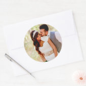 Fügen Sie Ihren Foto Classic Round Aufkleber hinzu (Umschlag)