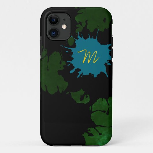 fügen Sie Ihren Initial zu den Splashes hinzu Case-Mate iPhone Hülle (Rückseite)