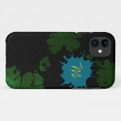 fügen Sie Ihren Initial zu den Splashes hinzu Case-Mate iPhone Hülle (Rückseite (Horizontal))