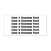 Fügen Sie Ihren Lieblings-Text, Business 6 Lines S Permastempel (Design)