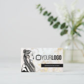 Fügen Sie Ihren Logo-Braid-Stylist oder den Friseu Visitenkarte (Stehend Vorderseite)