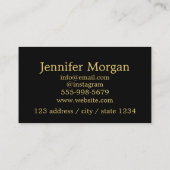 Fügen Sie Ihren Logo-Kreis benutzerdefinierte eleg Visitenkarte (Rückseite)