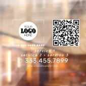 Fügen Sie Ihren Logo-QR-Code Werbeauto-Vinyl hinte Fensteraufkleber (Blatt 2)